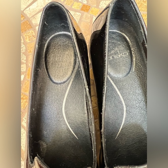 Dansko Black Patent Leather Comfort Clogs Loafers EU 40 US 9-91/2 - Picture 2 of 11